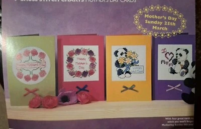 Cross Stitch Chart (From Magazine) - Cards - Mothers Day 3 - Image 1 of 2