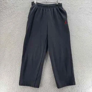 Nike Jordan Sweatpants Youth Extra Large Black Jumping Man Lounge Comfort Casual - Picture 1 of 16