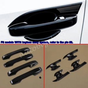 Para Honda CR-V CRV 2023-2024 Manija Negra Puerta Cuenco Taza Cubierta Tapicería Accesorios - Imagen 1 de 7