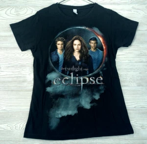 Camicia Twilight Saga Eclipse nera 2XL JUNIOR/DONNA completa logo anteriore Summit 2010 - Foto 1 di 6