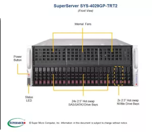 Supermicro 4029GP-TRT2 Dual CPU 10 Card GPU Computing Server Workstation System - Picture 1 of 1