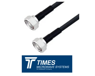LMR-240 Times Microwave Coaxial Cable Assembly 7/16 DIN Male crimp Connectors - Image 1 of 3