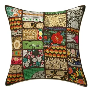 Funda de cojín vintage bohemia funda de almohada étnica hippie gitana decoración del hogar - Imagen 1 de 6