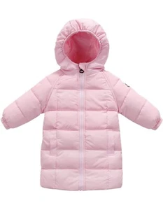 Kids Hooded Long Coat Winter Down Windproof Jacket Outerwear 6-7Y - Picture 1 of 6