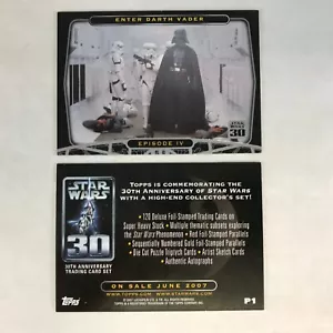 GÜNSTIGE PROMOKARTE: STAR WARS EPISODE IV 30th Anniversary (Topps 2007) #P1 - Bild 1 von 2