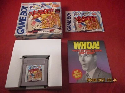 Ren & Stimpy Show: Veediots (Nintendo Game Boy, 1993) COMPLETE w/ Box manual - Image 1 of 4
