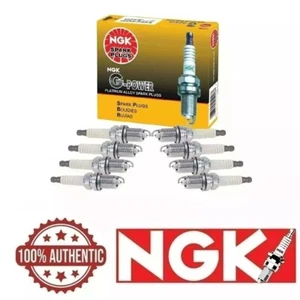 NGK "PLATINUM" Spark Plugs (Set of 8) 1990-2000 for Lexus LS400 4.0L V8 - Picture 1 of 2
