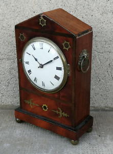 Ancien pendule clock MACKIE CITY LONDON Coleman antique 19 ème siècle