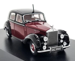 Oxford 1/43 Rolls Royce Silver Dawn Maroon Black Diecast Model Car - Picture 1 of 6