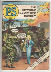 Preventive Maintenance Monthly Magazine 448 March 1990 Large Truck Army Vintage - Picture 1 of 2