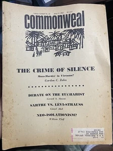 June 17, 1966 COMMONWEAL Liberal Catholic News MAGAZINE 36 Pages SF SDS OFFICE! - Picture 1 of 6