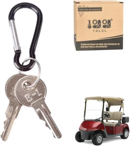 10L0L Universal Golf Cart Ignition Keys for EZGO 1982-Up Electric and Gas, 2 PCS - Picture 1 of 12