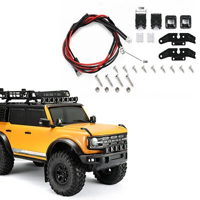 LED Light Headlights Spotlight + Bracket for DJ Axial SCX10 Wrangler TRX-4 TRX-6 - Image 1 of 4