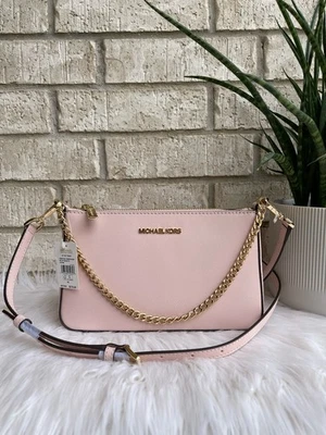 BOLSO BANDOLERA MICHAEL KORS JET SET MD POUCHETTE CADENA DE HOMBRO ROSA Foto 1 de 4