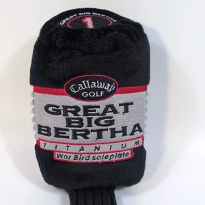 Callaway Golf #1 Great Big Bertha Club Head Cover Titanium War Bird Soleplate - Picture 1 of 7