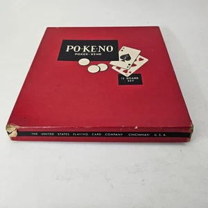 Poker-Keno PO-KE-NO EE. UU. Juego de Cartas Historia De Colección - Imagen 1 de 5