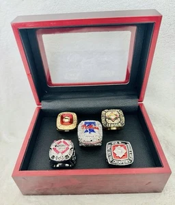5 Pcs Philadelphia Phillies Ultimate Ring Collection Set W Box US SHIP 1950-2022 - Picture 1 of 4