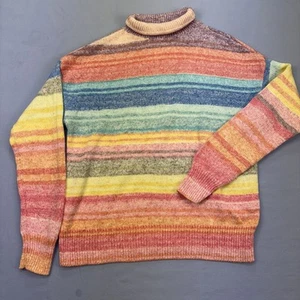 Suéter pequeño GAP Crazy Stripe cuello falso para mujer - Imagen 1 de 13