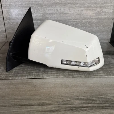 🇺🇸 Espejo retrovisor izquierdo del conductor GMC Acadia 2007-2014 señal de giro izquierda blanco térmico Foto 1 de 4