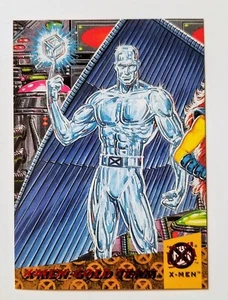 M NM 1994 Marvel Fleer Ultra X-Men Gold Team 4 Of 6 Team Triptych Iceman 23 - Picture 1 of 2