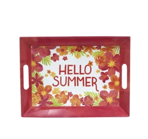Bandeja para servir de melamina floral Celebrate Summer Together 'Hello Summer' - Imagen 1 de 1