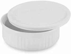 Plato redondo cubierto francés de 1-1/2 cuarto CorningWare con tapa de plástico - Imagen 1 de 1