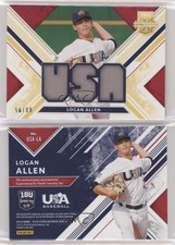 2019 Panini Elite Extra Edition USA National Team Materials Gold /99 Logan Allen