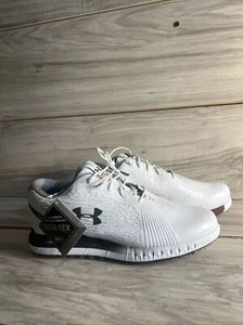 Under Armour HOVR SHOW GORE-TEX White Black Golf Shoes 3023328 100 Size 8.5 - Picture 1 of 13