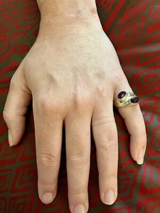Vintage Sterling Silver Amethyst Ring - Picture 1 of 12