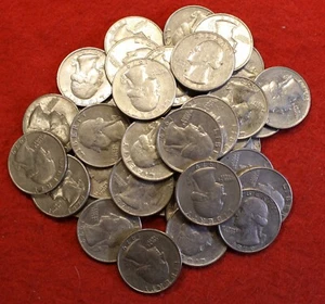 1979-P Washington Quarters 40 rollo de monedas circulado - Imagen 1 de 5