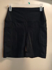 Member's Mark Women's Black Nylon Spandex Bike Shorts Sz L - Picture 1 of 4