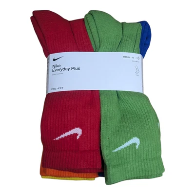 Paquete de 6 calcetines acolchados Dri-Fit de algodón Nike Everyday Plus - SX6897-903 Foto 1 de 2