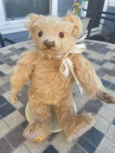Vintage Merrythought Jointed Mohair Bear Limited Edition 11711/2,500 England 14" - Picture 1 of 8