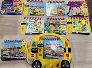 Mein erstes LeapPad gelbes Bus-Lernsystem mit 9 Büchern & 7 Patronen - getestet - Bild 1 von 14