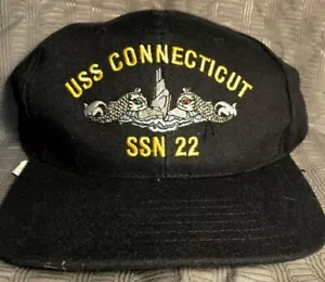 USS Connecticut SSN 22 Cap, Red and Green eyes, adjustable - Picture 1 of 4