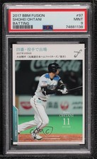2017 BBM Fusion Shohei Ohtani (Batting) #097.2 PSA 9 MINT