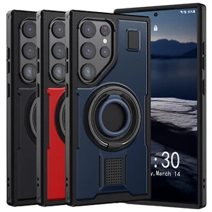 Für Samsung Galaxy S24 Ultra 5G Ring Halter Hülle Stoßfest Hart Ständer Cover - Bild 1 von 30