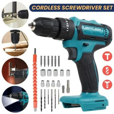 18V Akku Bohrschrauber Set Akkuschrauber Bohrmaschine Für Makita Ohne Akkus DHL - Bild 1 von 4