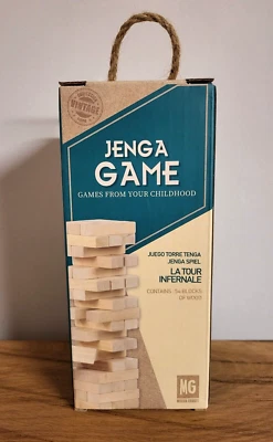 Jenga Game Mini/ Reise /Wackelturm Holz/Höllisches Turmspiel ca.18x5x5cm NEU&OVP - Bild 1 von 4