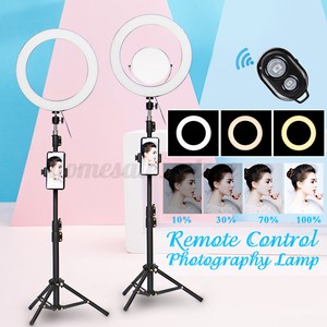 12.6'' Selfie Studio LED Ring Light with Stand Mirror & Remote For Camera  