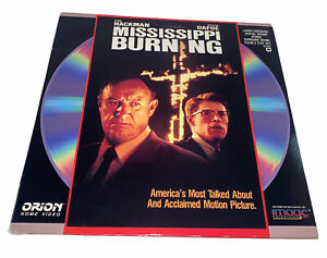 MISSISSIPPI BURNING, Hackman, 3-Side Disc, Ext.Play, Full-Lth. 1988, 2 Laserdisc