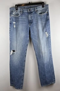 Jeans Joes 38 Cintura Clásico Calce Recto Azul Envejecido Denim Informal - Imagen 1 de 16