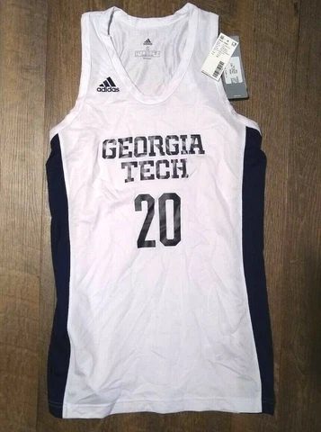 Adidas Georgia Tech Jersey Yellow Jackets Basketball Lacrosse Womens S Small NWT Cover