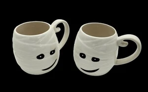 2er Set HALLOWEEEN MUMMY GHOST Keramik Kaffeetassen/Becher Übergröße 14 Unzen - Bild 1 von 8