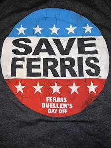 Save Ferris T-shirt Adult S Ferris Buellers Day Off Gently Used 17” Armpit - Picture 1 of 4