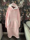 Adult Extra Long Wearable Oversized Snuggle Hoodie Hooded Blanket Super Soft New