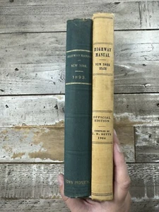 1893 & 1904 Antique Law Books "New York Highway Manual" - Picture 1 of 13
