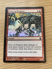 MTG - Price of Progress FOIL - Premium Deck Series:Fire and Lightning - Red