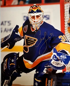 Vintage Hockey Autograph's: Curtis Joseph St. Louis Blues   HK#134 - Picture 1 of 3