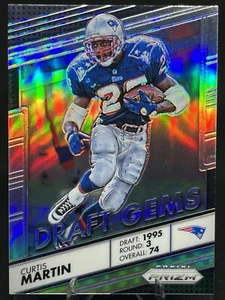 CURTIS MARTIN 2016 Panini Prizm Draft Gemas PLATA PRIZM #1 New England Patriots - Imagen 1 de 2